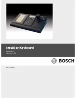 Предварительный просмотр 1 страницы Bosch IntuiKey User Manual