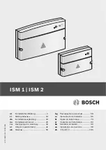 Bosch ISM 1 Installation Instructions Manual предпросмотр