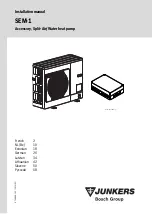 Preview for 1 page of Bosch Junkers SEM-1 Installation Manual