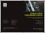 Bosch KALKHOFF PERFORMANCE Original User Manual preview