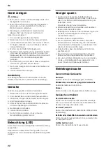 Предварительный просмотр 22 страницы Bosch KAN90 Series Instructions For Use And Installation