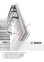 Предварительный просмотр 1 страницы Bosch KDN64 series Operating And Installation Instructions