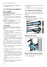 Предварительный просмотр 24 страницы Bosch KFN96A Series User Manual