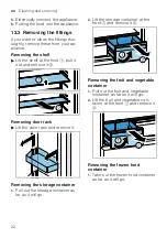 Предварительный просмотр 22 страницы Bosch KFN96VPEA User Manual