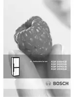 Предварительный просмотр 1 страницы Bosch KGH33X10GB Instructions For Use Manual