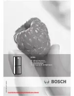 Preview for 1 page of Bosch KGN 57S50NE Operation Instruction Manual