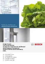 Предварительный просмотр 1 страницы Bosch KGN34VB35G Instructions For Use Manual