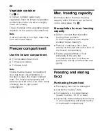 Preview for 14 page of Bosch KGN36NW30 Instructions For Use Manual