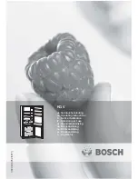 Bosch KGV28320 Operating Instructions Manual preview