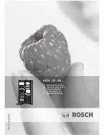 Bosch KIF25 SERIES Operating Instructions Manual preview