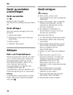 Preview for 14 page of Bosch KIF27 Series Instructions For Use Manual