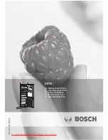 Bosch KIF39 SERIES Operating Instructions Manual предпросмотр