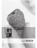 Bosch KIN Series Operating Instructions Manual предпросмотр