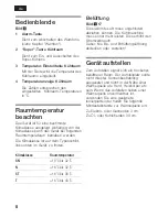 Preview for 8 page of Bosch kir25p60 Operating Instructions Manual