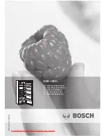 Предварительный просмотр 1 страницы Bosch KSK SERIES Operating Instructions Manual