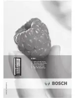 Bosch KSW.. Operating Instruction предпросмотр