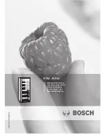 Bosch KSW30V80GB Operating Instructions Manual preview