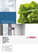 Предварительный просмотр 1 страницы Bosch KSW36PI30 User Manual