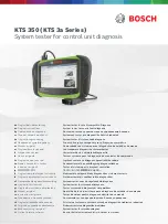 Bosch KTS 350 Original Instructions Manual предпросмотр