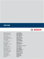 Предварительный просмотр 1 страницы Bosch KTS 515 Product Description