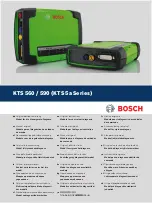 Предварительный просмотр 1 страницы Bosch KTS 560 Original Instructions Manual