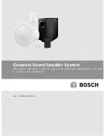 Предварительный просмотр 1 страницы Bosch LB6-100S-D Installation Manual