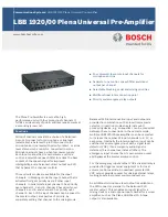 Предварительный просмотр 1 страницы Bosch LBB 1920/00 Specifications