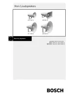 Preview for 1 page of Bosch LBC 3481 12 Installation And User Instructions Manual