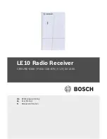 Bosch LE10 User Manual preview