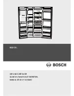 Bosch Linea B22CS30SNS Use And Care Manual предпросмотр