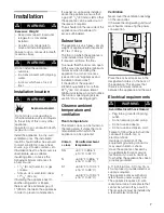 Preview for 7 page of Bosch Linea B22CS30SNS Use And Care Manual