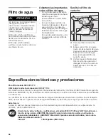 Preview for 66 page of Bosch Linea B22CS30SNS Use And Care Manual