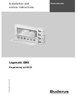 Preview for 1 page of Bosch Logamatic EMS RC35 Installation And Service Instructions Manual