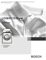 Preview for 1 page of Bosch Logixx 10 WTB76556GB Instruction Manual And Installation Instructions