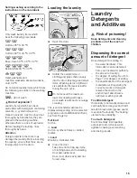 Preview for 15 page of Bosch LOGIXX 10 Operating, Care And Installation Instructions Manual