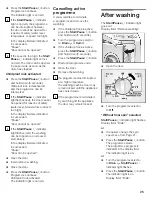 Preview for 25 page of Bosch LOGIXX 10 Operating, Care And Installation Instructions Manual