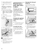 Preview for 26 page of Bosch LOGIXX 10 Operating, Care And Installation Instructions Manual