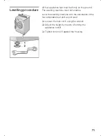 Предварительный просмотр 71 страницы Bosch logixx 1200 Instruction Manual And Installation Instructions