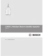 Предварительный просмотр 1 страницы Bosch LP6-S-L Installation Manual