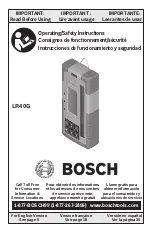 Предварительный просмотр 1 страницы Bosch LR40G Operating/Safety Instructions Manual