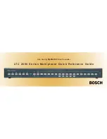 Bosch LTC 2600 Series Quick Reference Manual preview