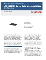Bosch LTC 2662 Series Brochure & Specs preview