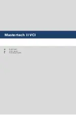 Bosch Mastertech II VCI Quick Start Manual предпросмотр