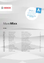 Предварительный просмотр 1 страницы Bosch MaxoMixx MSM87180 Instruction Manual