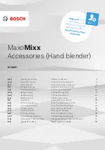 Bosch MaxoMixx MSM89 Series Instruction Manual предпросмотр