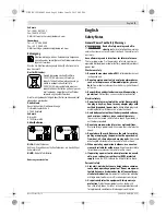 Предварительный просмотр 9 страницы Bosch Maxx 4 Original Instructions Manual