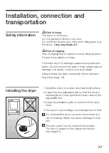 Preview for 27 page of Bosch Maxx WTL 6100 Instruction Manual And Installation Instructions