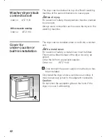 Preview for 42 page of Bosch Maxx WTL 6500 Instruction Manual And Installation Instructions