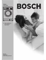 Предварительный просмотр 1 страницы Bosch Maxx4 WFC1600	 Instruction Manual And Installation Instructions