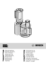 Bosch MCM21 Series Operating Instructions Manual предпросмотр